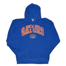University of Florida Gators Hoodie Mens Size L Satin Lettering Stitched Vintage
