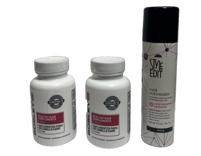 BOSLEYMD Healthy Hair Growth Supplements 60 capsules FOR WOMENx2+FREE STYLE EDIT