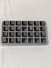 C.H. HANSON Steel Type Set 23 Pc, 3/8 Inch Character 27638 INCOMPLETE