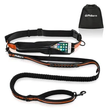 Hands Free Dog Leash for Running, Jogging | Reflective Stitching, Adjustable ...
