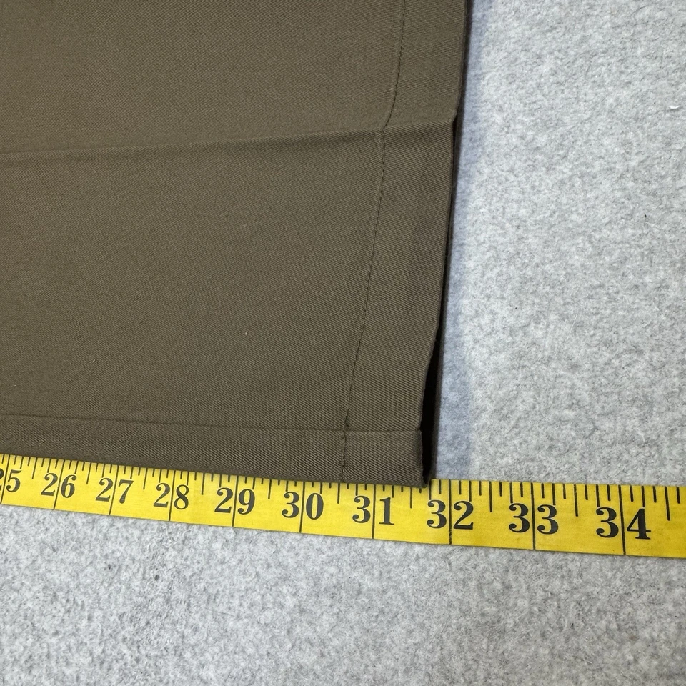 Dockers Signature Khaki Pants Mens 40X32 Flat Front Straight Fit D2 Brown NWT - Image 3 of 4