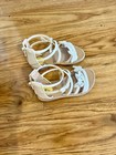 Happily Grey Kids Girls White Butterfly Glitter Strappy Flat Sandals Size 7 — photo 2