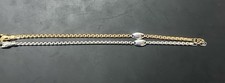 2 x Fope Eka Tiny Bracelets 18k Gold (White & Rose)