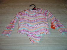 New Girls Wonder Nation 2 Piece Bikini UPF 50  Rashguard Set 2T