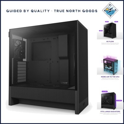 Mid Tower Gaming Case for ATX and Micro-ATX Motherboards with Tempered Glass
