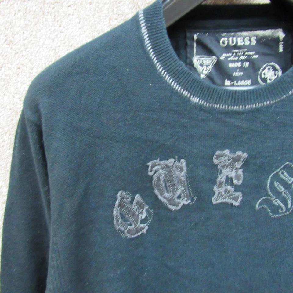 MENS GUESS COTTON JUMPER SIZE L 44/46" / REF (NC00080) - Image 4 of 4