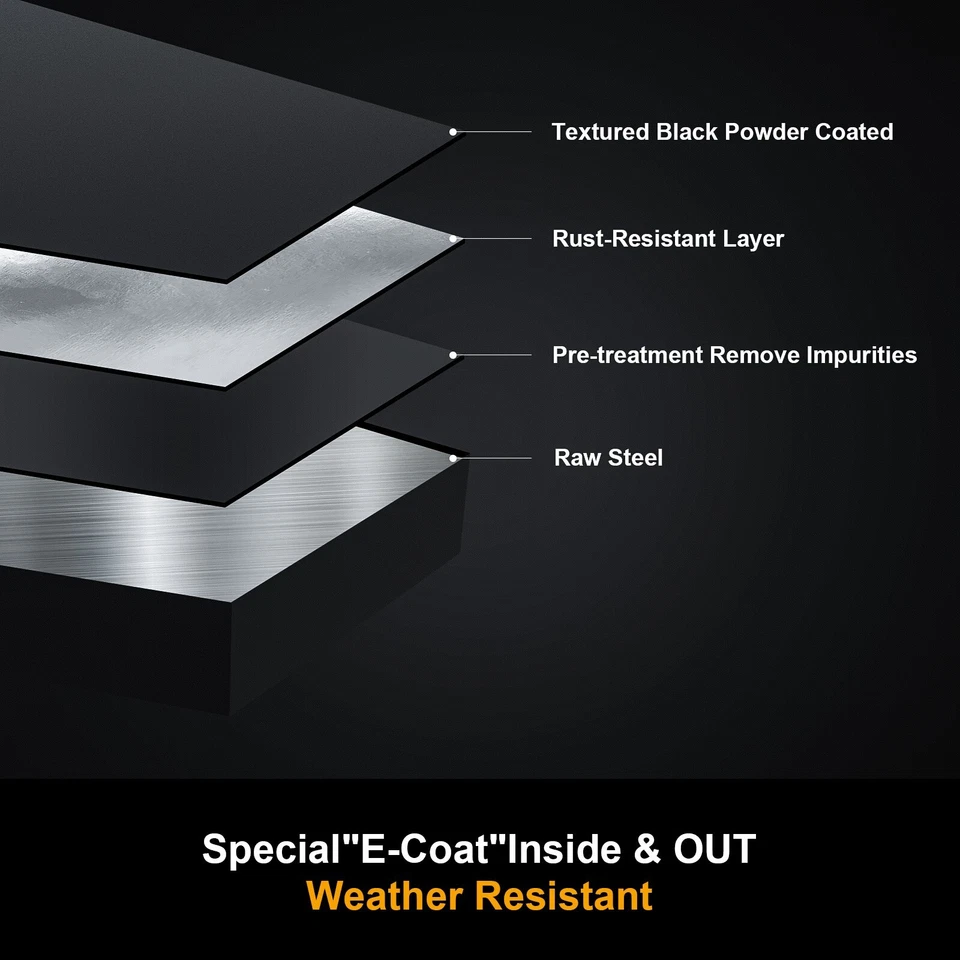 Fit 07-18 Chevy Silverado/GMC Sierra Crew Cab 7" Black Running Boards Side Steps - Изображение 3 из 4