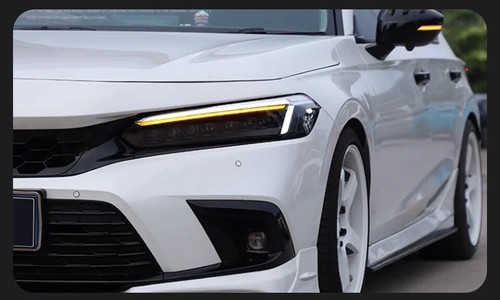 LED Headlights For 2022-2024 Honda Civic 11th Gen Start Up Animation  HeadLamps - Picture 9 of 9