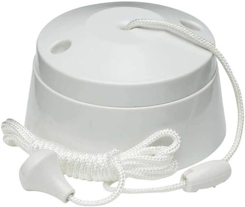 2 x Knightsbridge SN8300 Standard Zugschnurschalter 2-fach 10A, 230V. RESTPOSTEN 2. - Bild 1 von 2