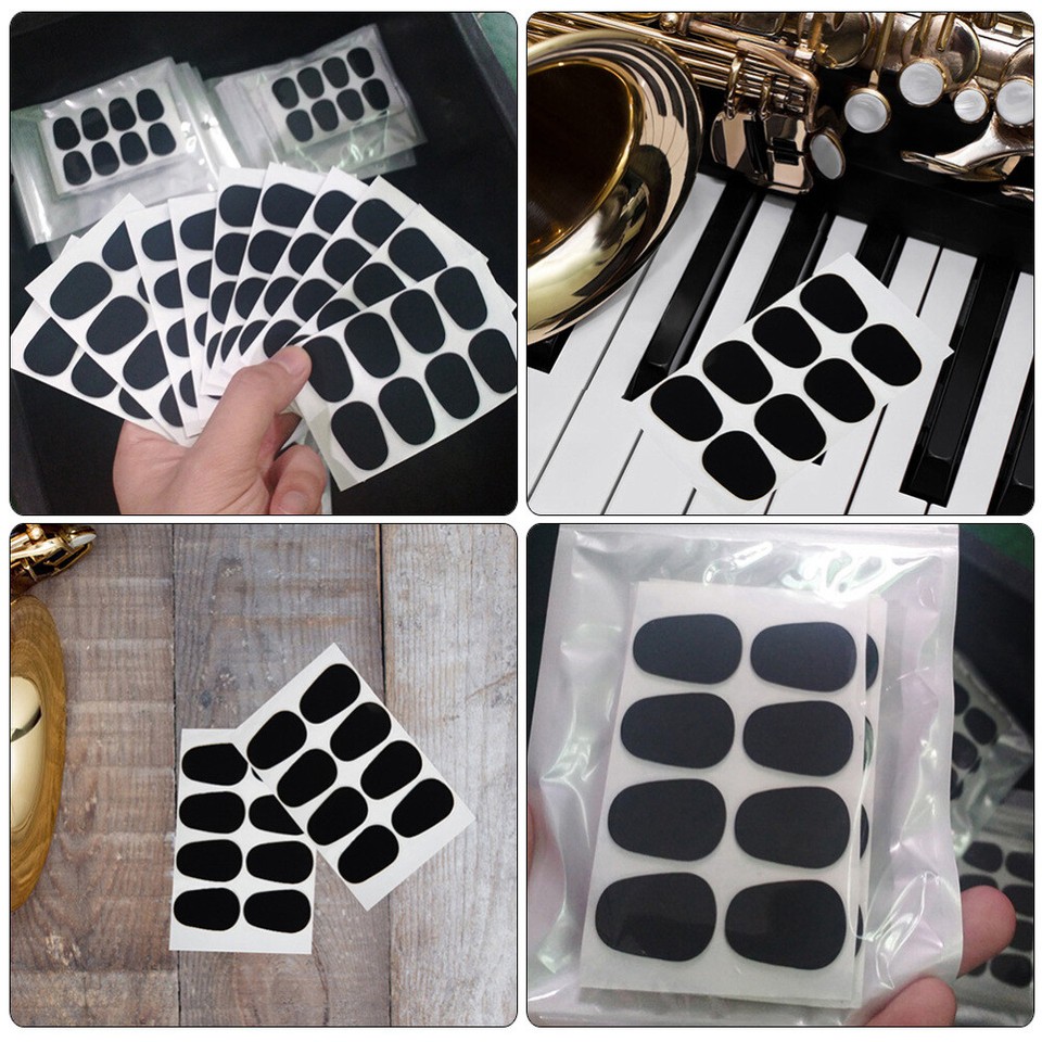 50 Pcs Adhesive Sax Saxophone Tooth Pad Mouthpiece Protect Pads