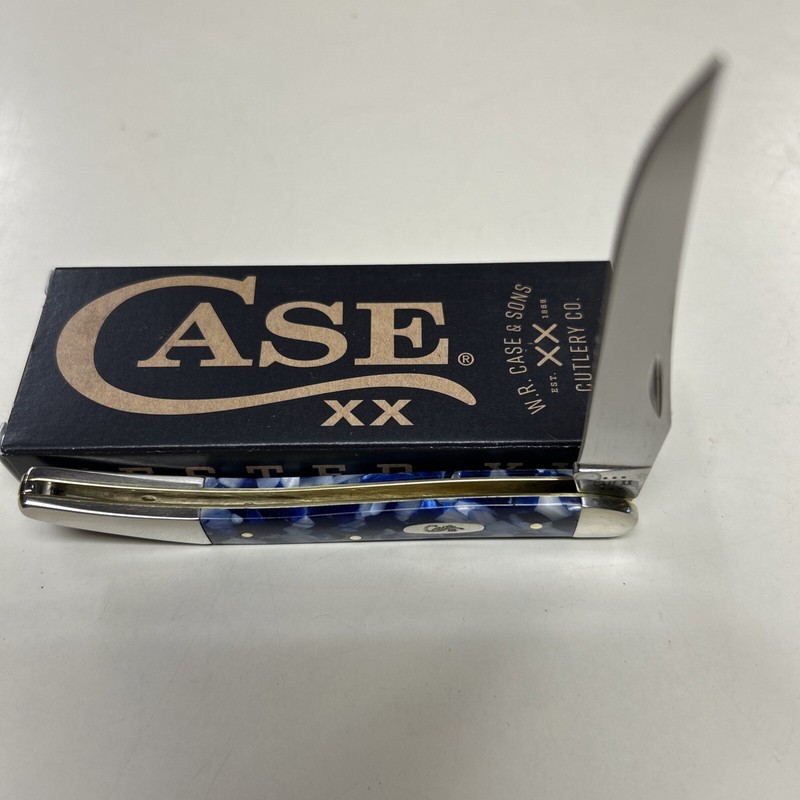 CASE XX #50724 BLUE CRACKLE SMOOTH MEDIU TEXAS TOOTHPICK SS 