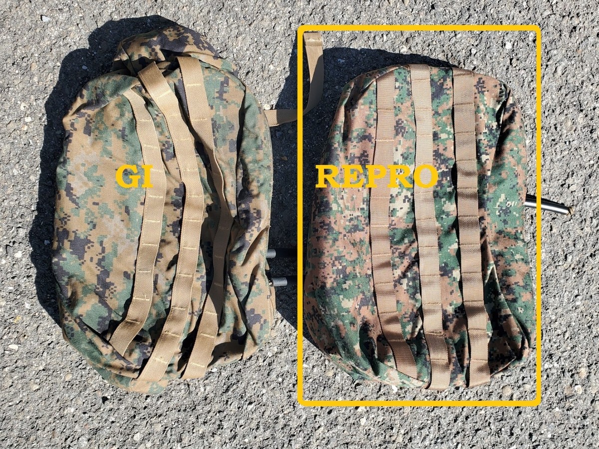 Rucksack Lid USMC ILBE Cover Woodland Marpat REPRODUCTION