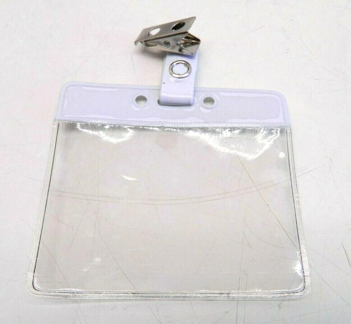 Plastic name tag holders deals