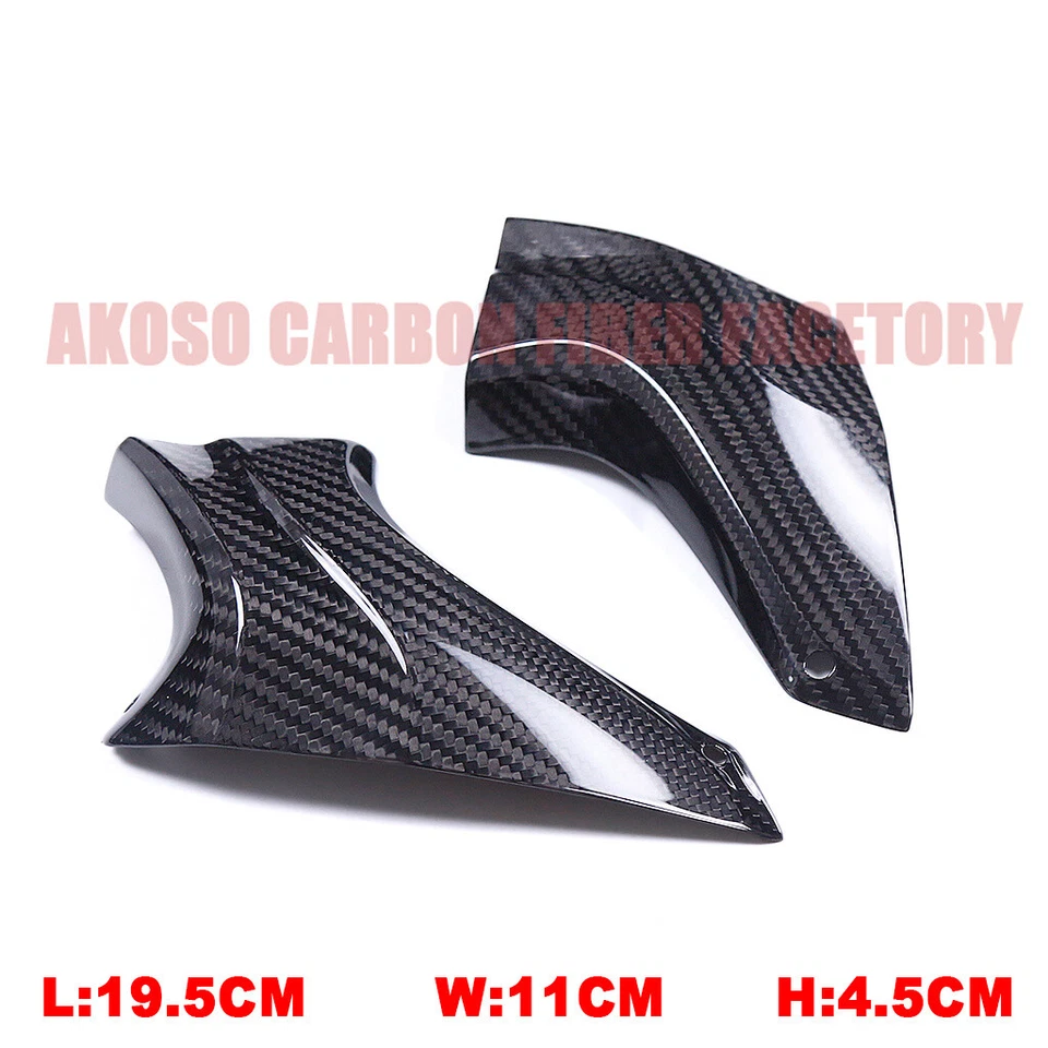 Radiador de conducto de refrigeración por aire de freno pinza delantera universal de fibra de carbono para Yamaha Foto 2 de 4