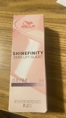 Wella Shinefinity Zero Lift Glaze 2 oz #08/98 Light Blonde