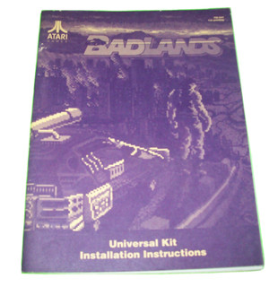 Badlands Original Video Arcade Game Service Repair Manual 1989