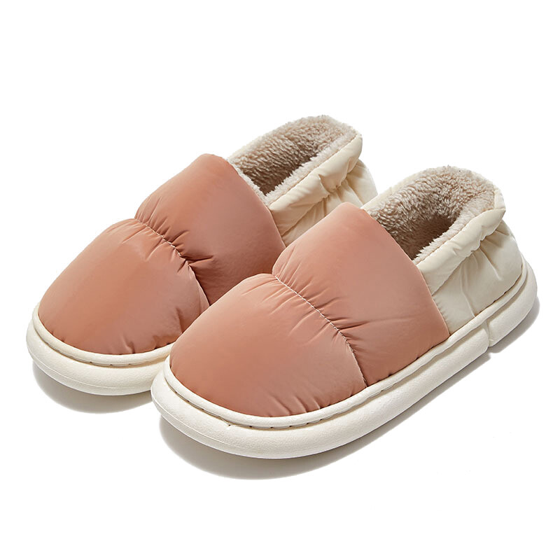 PANTOFOLA D’ORO Scarpe unisex comode foderate in peluche casa ciabatte punta casual casa traspiranti rotonde