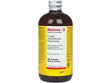 Nemex 2 Canine Anthelmintic Suspension 16 oz Pyrantel Pamoate Liquid Dog Wormer
