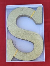 Amscan 9" Gold Glitter Letter Wall Decor - Letter S