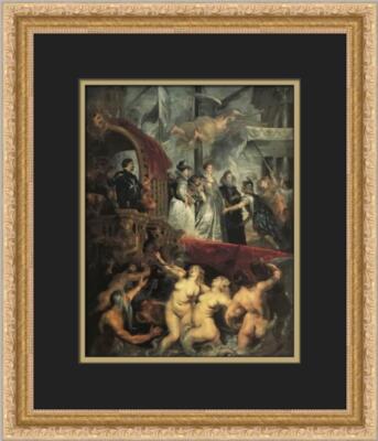 Peter Paul Rubens The Debarknation of Marie de Medici Custom Framed Print 