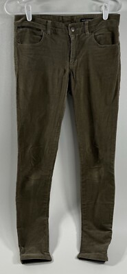 Club Monaco Brown Corduroy Skinny Pants Capsule Pockets Neutral Women s 4 Soft 