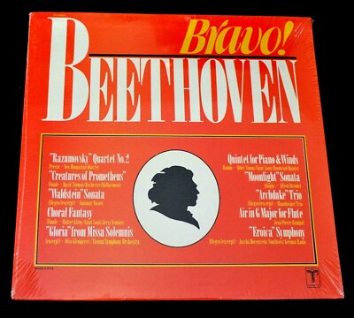 BRAVO BEETHOVEN-VARIOUS ARTISTS-TV34803-1979-SEALED LP