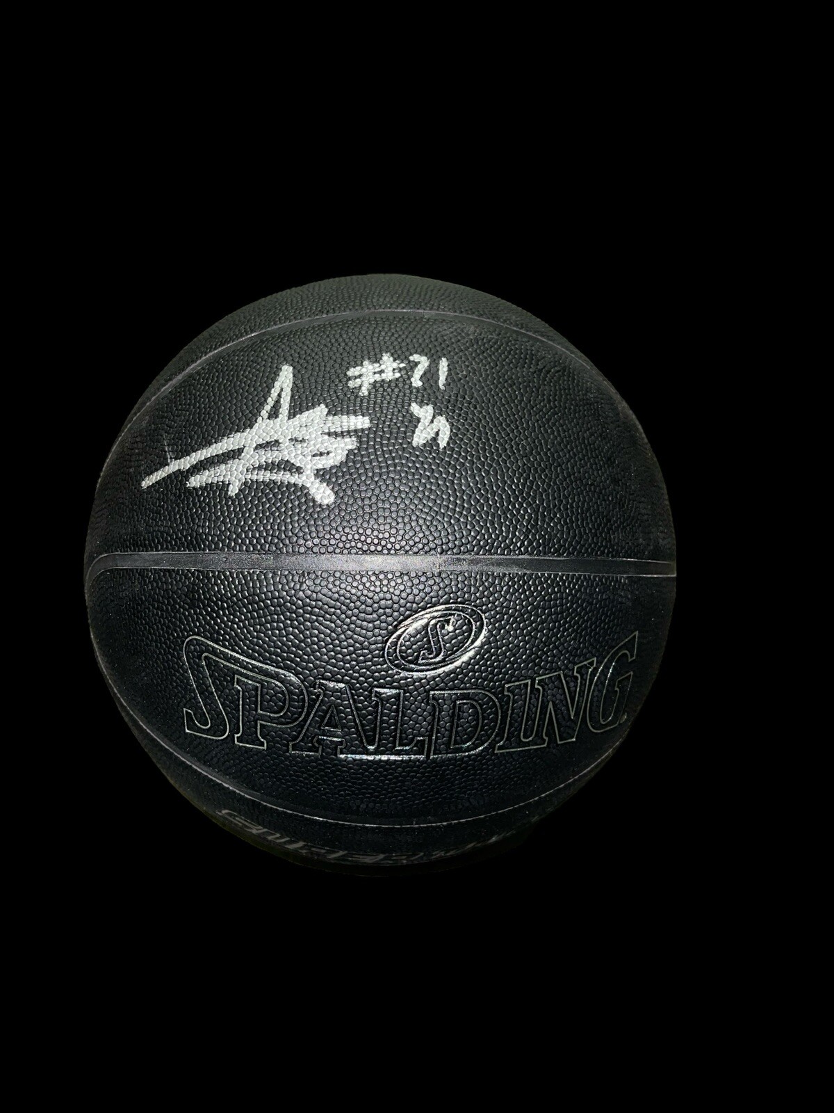 Yves Missi Autographed Signed Baylor Bears SPALDING BLACK BASKETBALL NBA LOTTERY PICK JSA 