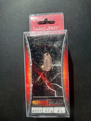 1 Lucky John BONNIE BLADE 3er Angel Haken 2.7g #0 ROSE GOLD SILBER Köder Spinner
