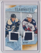 2021-22 Upper Deck Artifacts Tundra Teammates Duos Patrik Laine / Max Domi /249