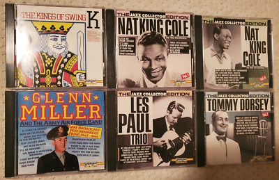 Lot of 6 JAZZ LaserLight Digital CDs Nat King Cole Les Paul Glenn