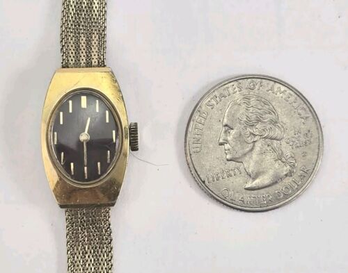 Vintage Seiko Ladies Mechanical Gold Tone 17 Jewel Mechanical Wind Up 11-7039 - Picture 4 of 11