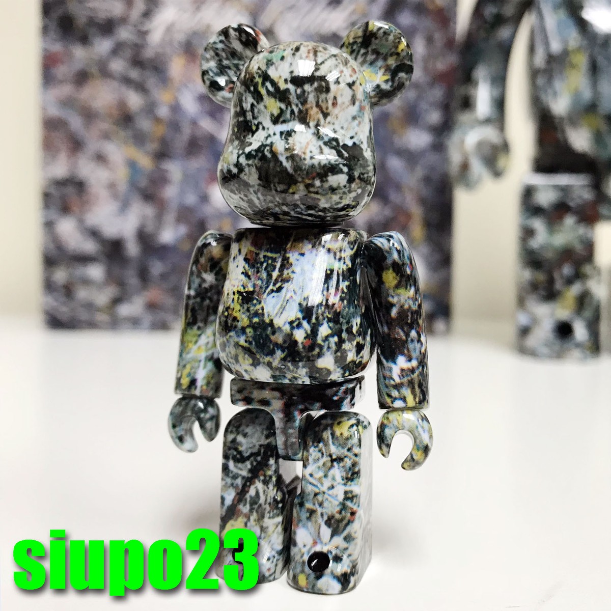 Medicom 400% + 100% Bearbrck ~ Jackson Pollock Studio Be@r