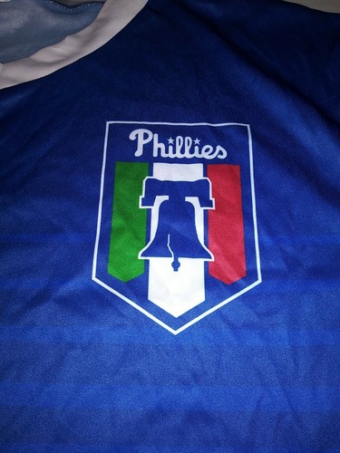 Success Promotions 2018 Polyester Philadelphia Phillies L Large Shirt Dark Blue - Picture 2 of 4
