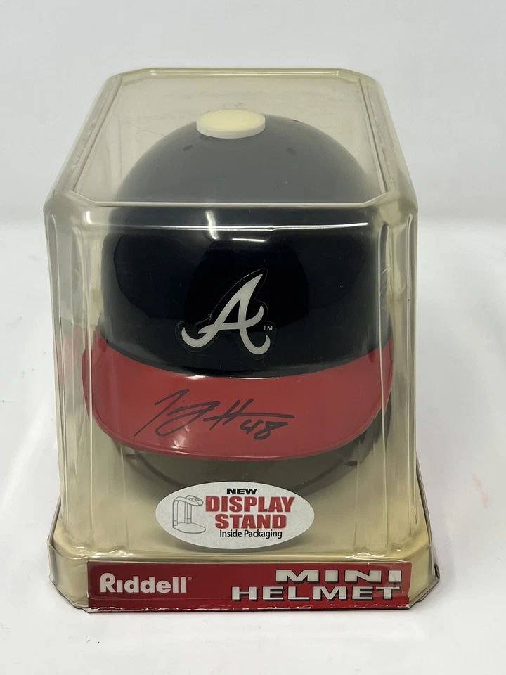 Tommy Hanson #48 Signed Mini Batting Helmet - Atlanta Braves - Image 3 of 4