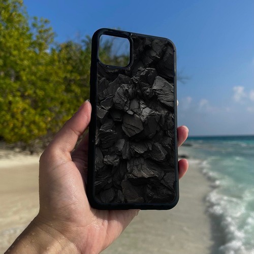 Anti fingerprint For Samsung A15 A16 S23 S24 S25 Ultra FE Black charcoal texture - 第 17/25 張圖片