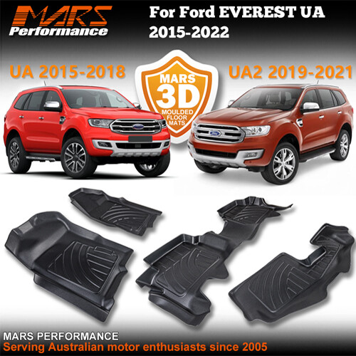 TPE 3D Moulded Car Floor Mats Carpets for Ford Everest UA UAII 3 Rows 2015-2022 - Bild 1 von 5