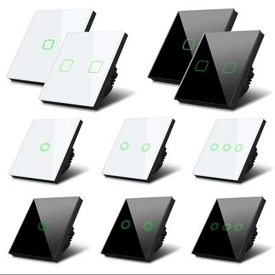 MACLEAN ENERGY Wandschalter Lichtschalter Beleuchteter Schalter Touchscreen Unterputz Touch