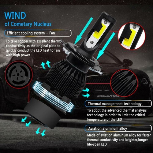For Subaru Forester 1998-2002 LED Headlight High/Low Beams + Fog Lights Bulbs 4X - Picture 7 of 12