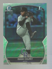Isaiah Coupet 2023 Bowman Chrome Draft 1st Lunar Glow #BDC-37 Colorado Rockies