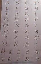 Alfabet A - Z duże litery plastikowa folia na kartki okolicznościowe zrób 1 "wysoki