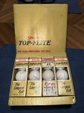 Vintage Spalding One Dozen Golf Balls Top-Flite The Longest Ball NOS 1970s