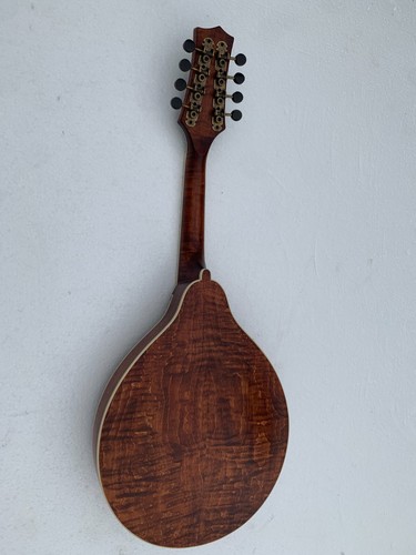 Hand Carved A Style Mandolin, Solid Spruce Top Solid Curly Maple Body - Picture 5 of 24