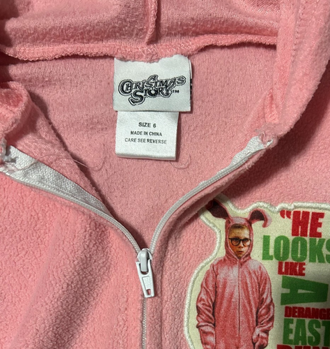 A Christmas Story Children's Pink Bunny Pajamas (pre-owned / Size 6 / Pink) - Picture 6 of 9
