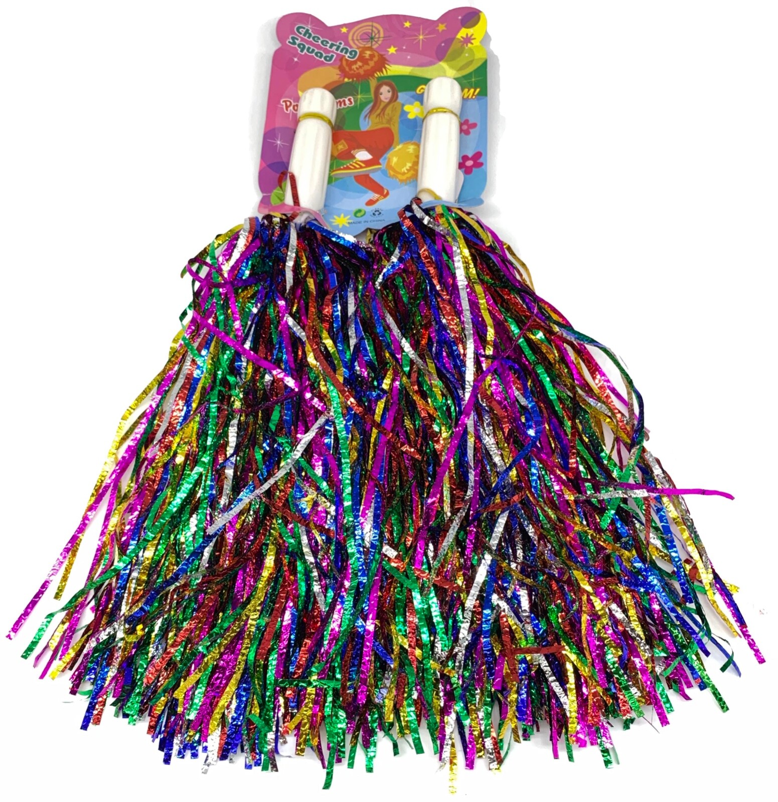 WHOLESALE PRICE Metallic Cheerleader Cheerleading Dance Pom Poms