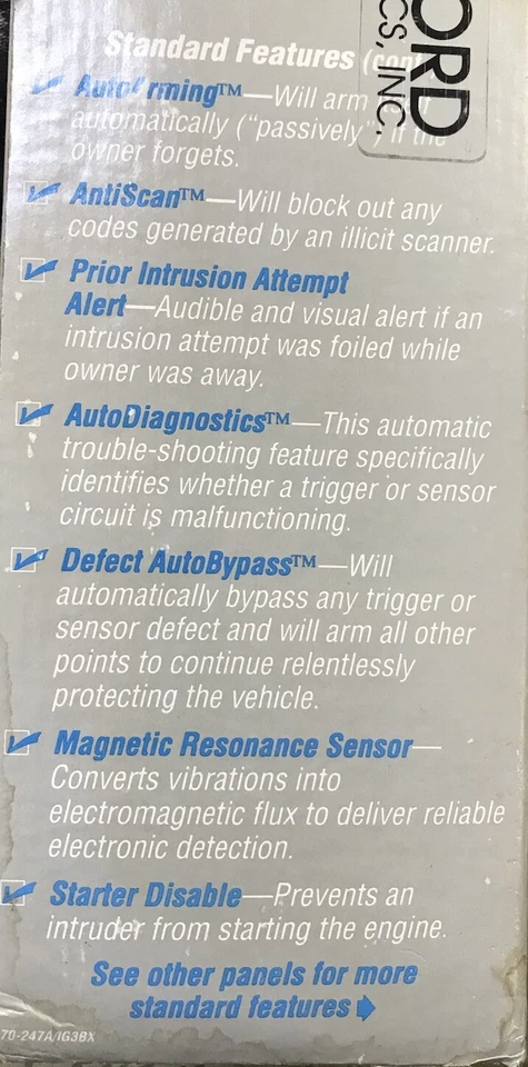 Clifford Intelliguard 300 | O.G. Car Alarm w/Remote & Transmitter (New!) - Image 2 of 4