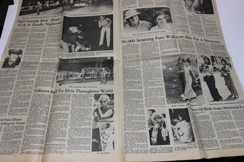 Memphis Press-Scimitar Newspaper, Elvis Death, August 17 1977, *See Desc* - Picture 12 of 15