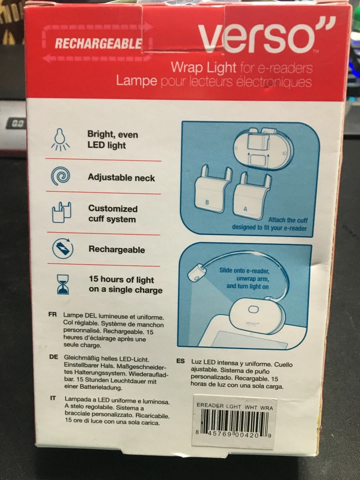 Verso White Wrap Light Rechargeable by Lightwedge NEW - Image 2 of 2