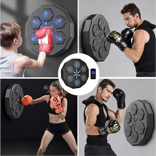 Boxing Training Music Electronic Boxing Wall Target W/ Gloves Smart Wall Mounted - Picture 6 of 13