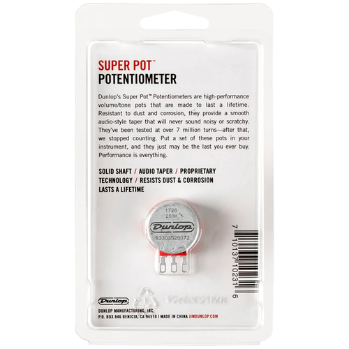 Potenciómetro de eje dividido Dunlop Super Pot 250k DSP250K - Imagen 4 de 4
