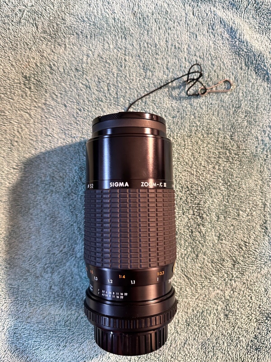 SIGMA ZOOM-KⅢ 1:3.5〜4  f=75〜210mm φ52 Sigma zoom KIII 75-210mm review - YouTube